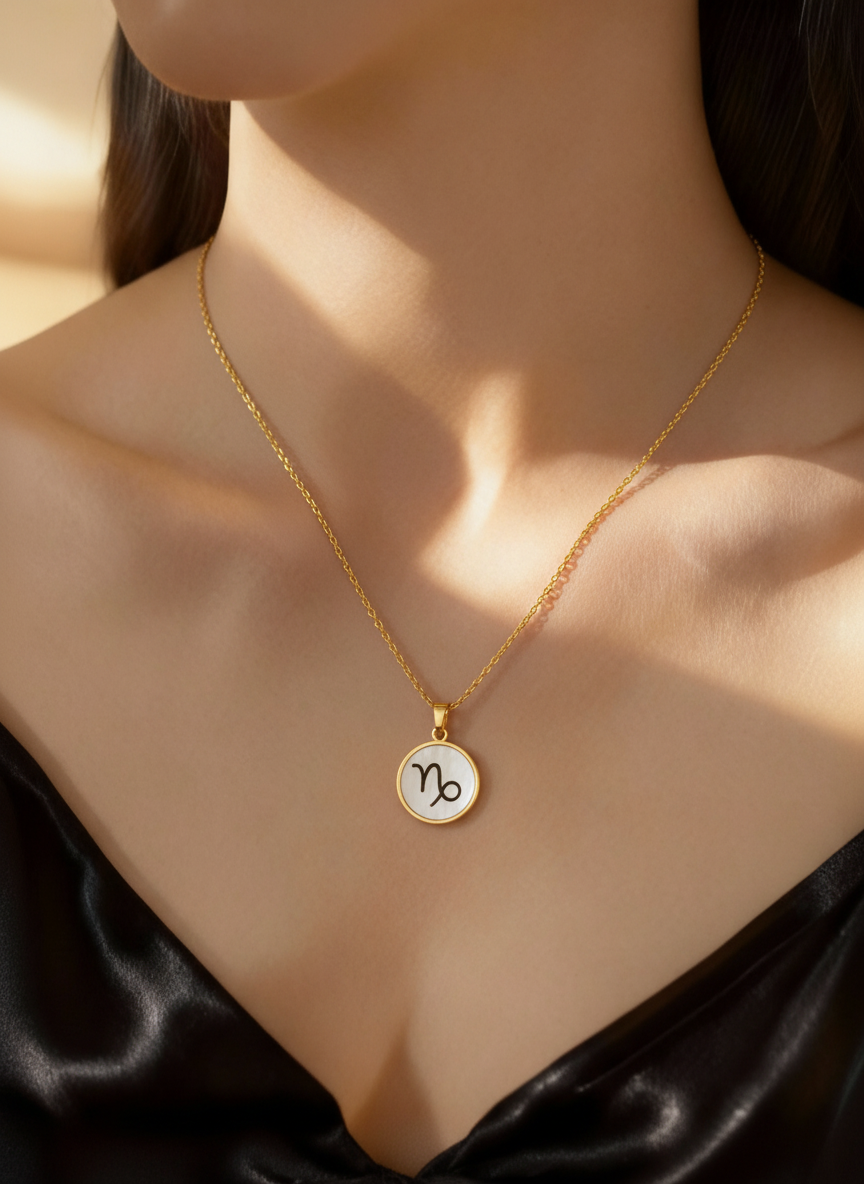 Colar Capricórnio Dourado
