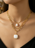 Colar em Camadas Pearls Dourado