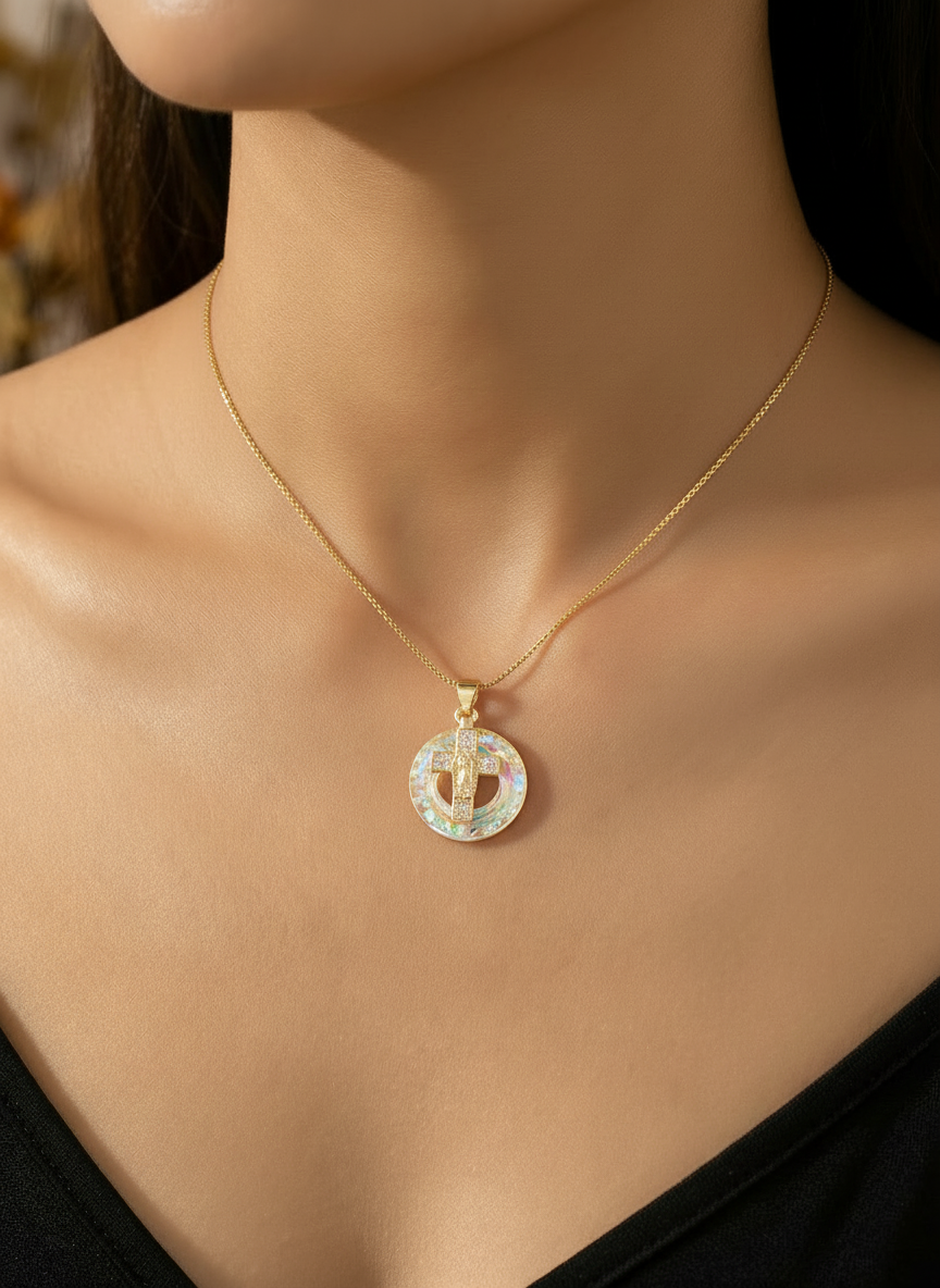 Colar Aura Sacra Dourado