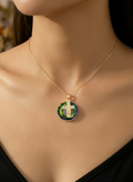 Colar Aura Sacra Verde e Dourado