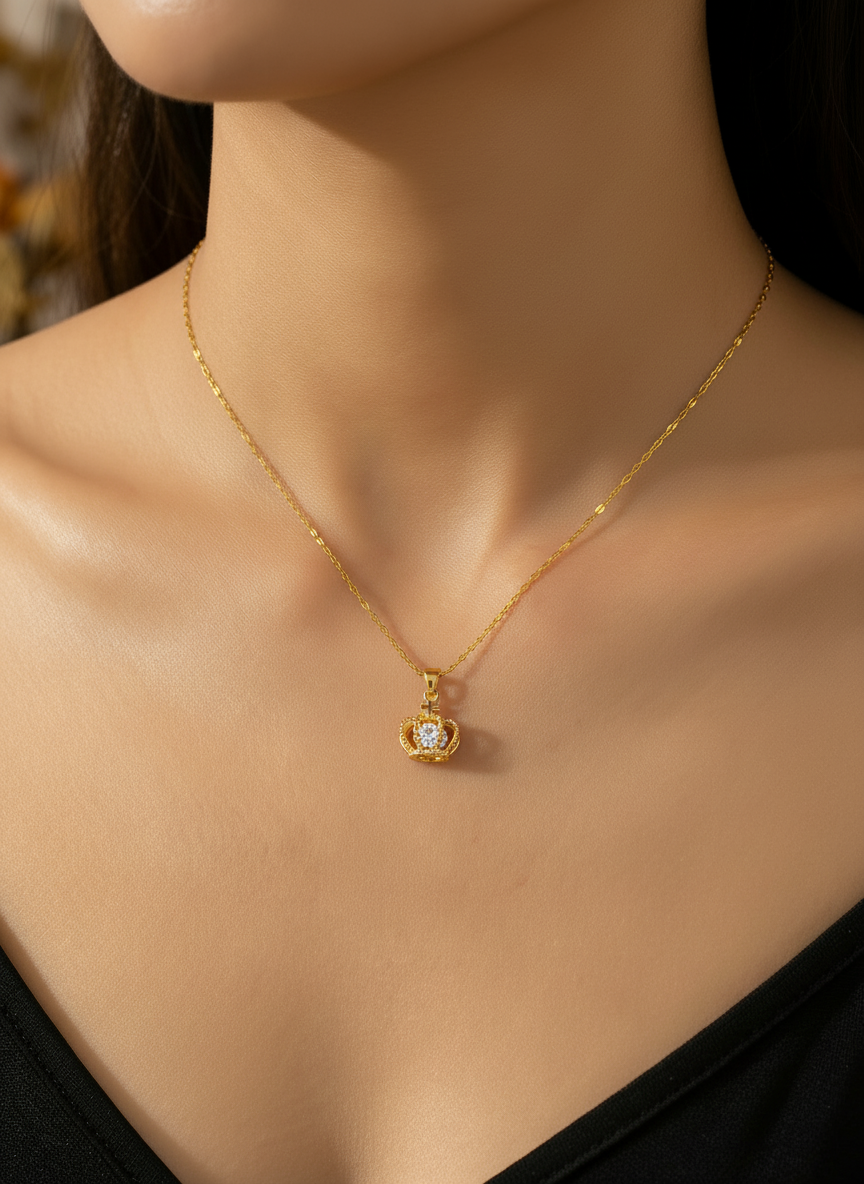 Colar Crown Dourado