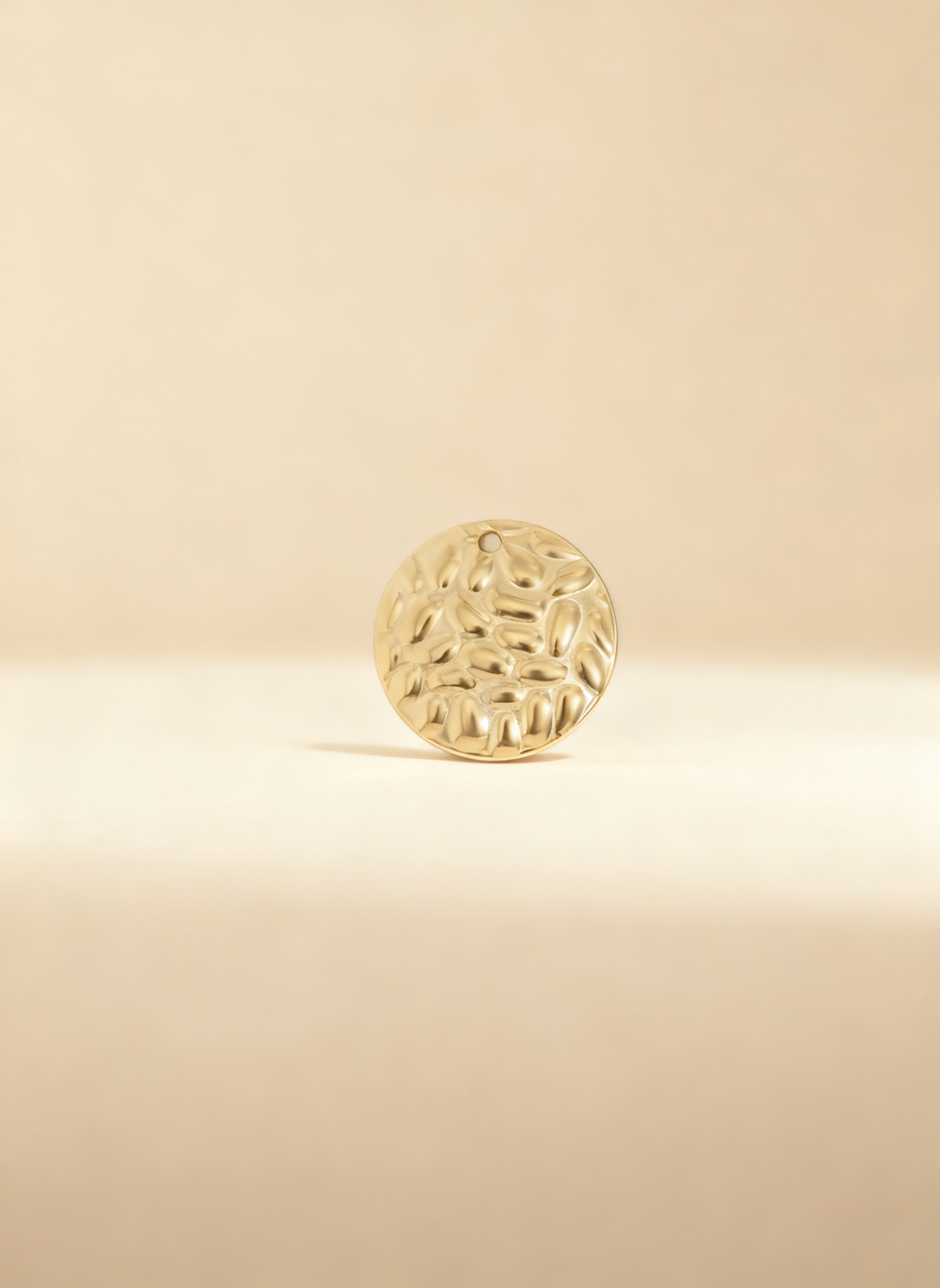 Pingente Disco Dourado