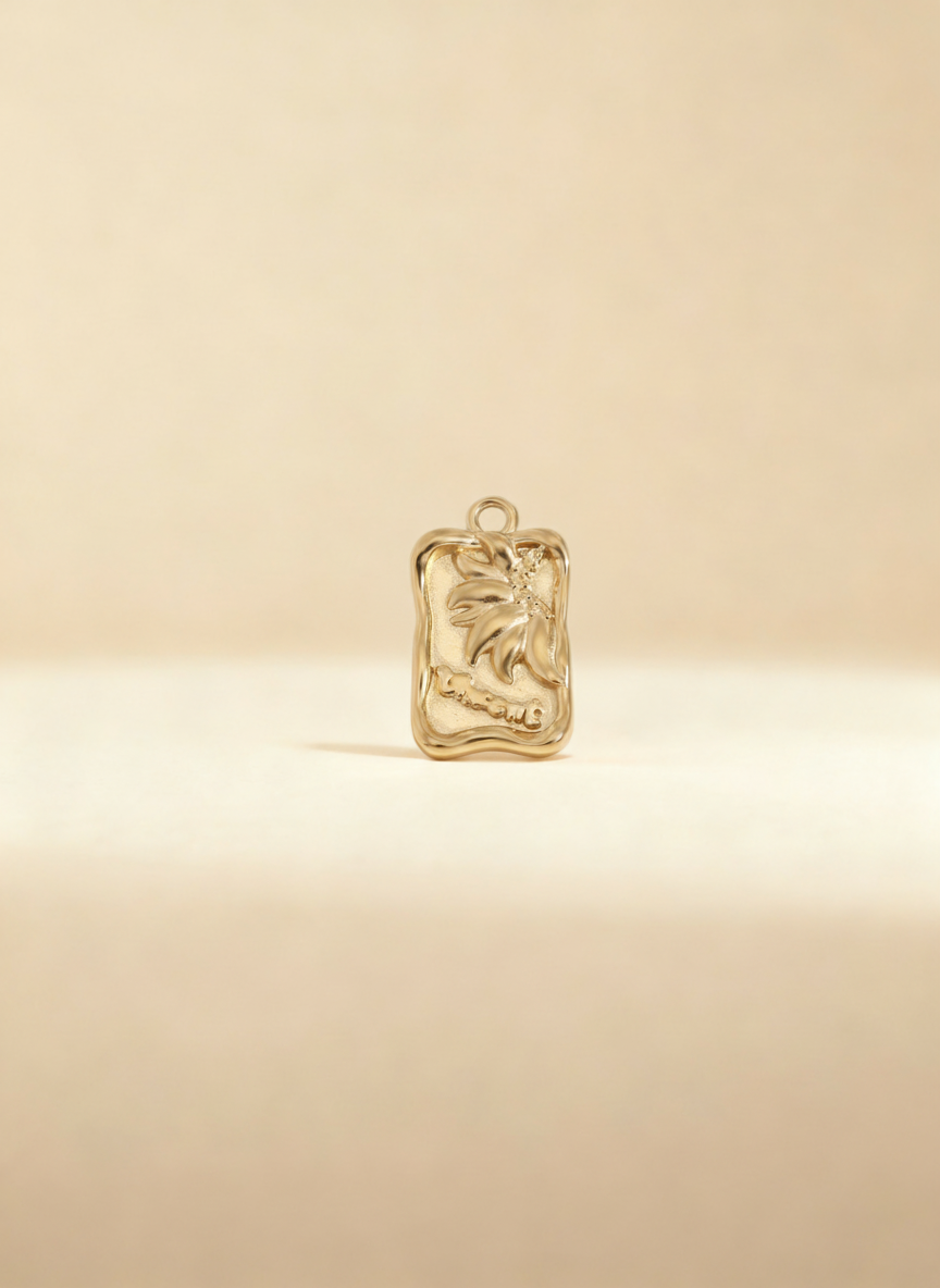 Pingente Palm Tree Dourado