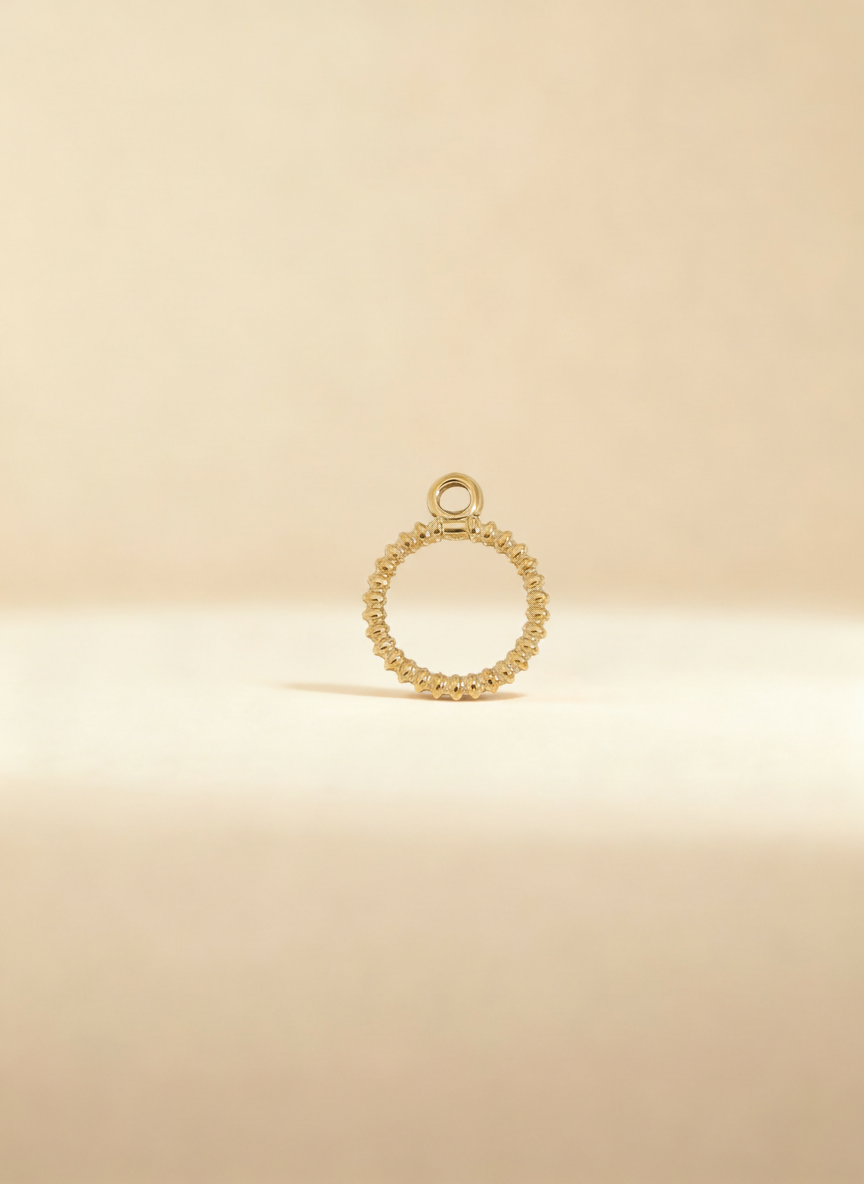 Pingente Circle Dourado