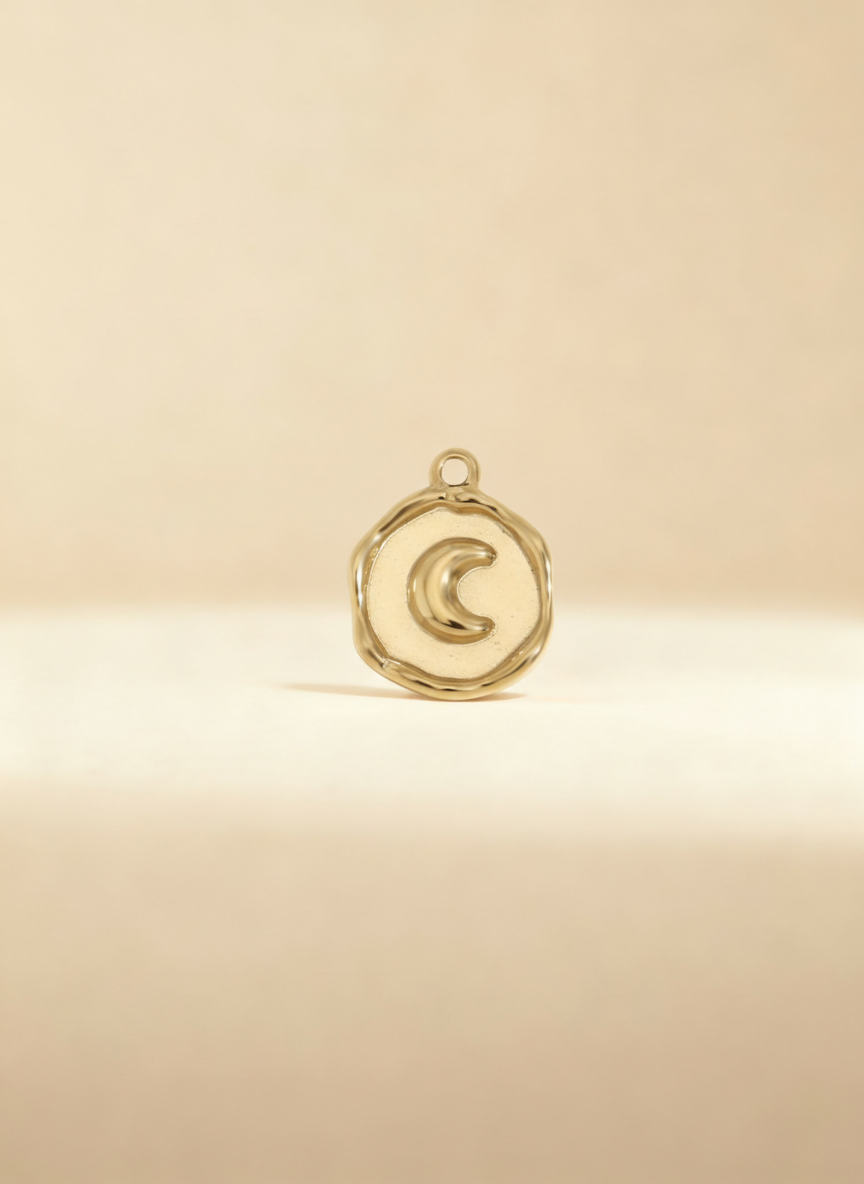 Pingente Moon Dourado