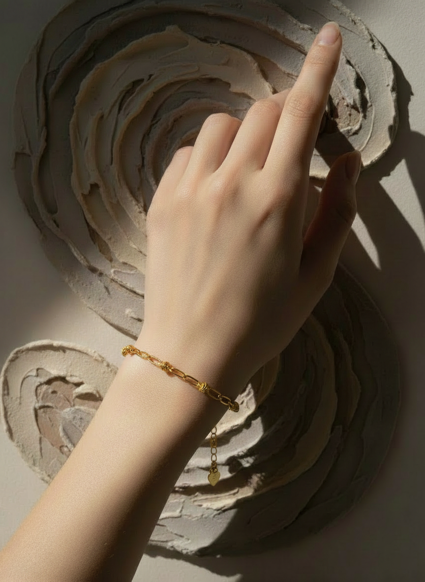 Pulseira Knots Dourada